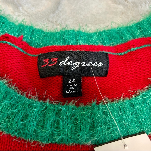 Zugzwang Women's Red Christmas Sweater - Picture 2 of 5